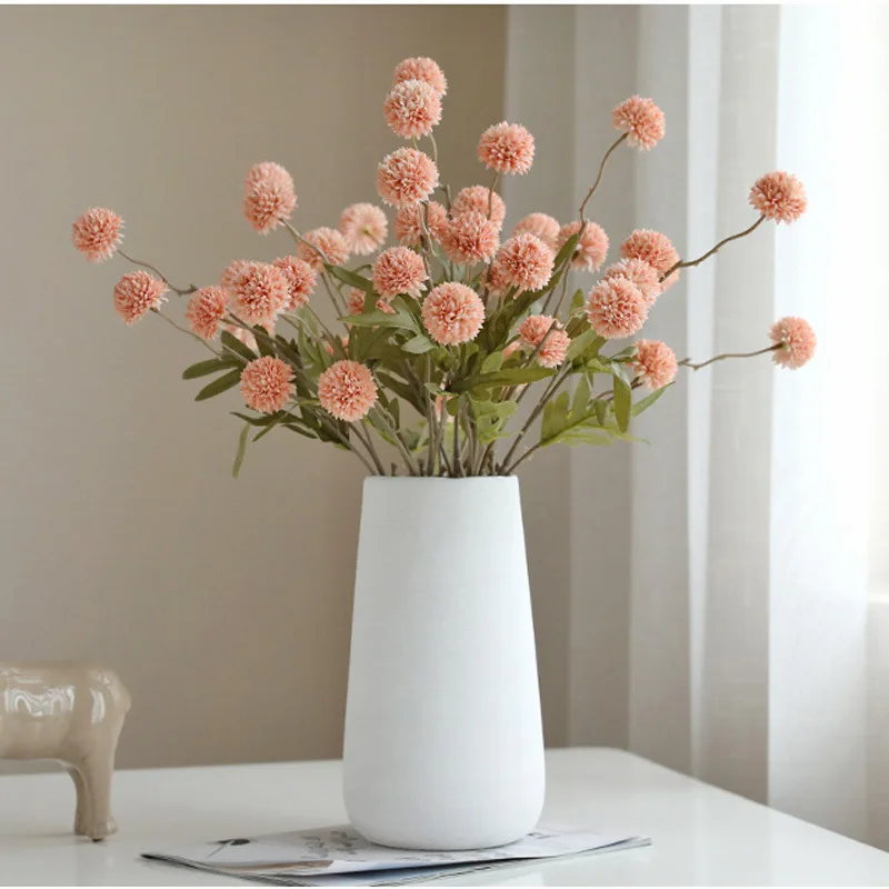 Hot Artificial Flowers 5 Head Dandelion False Flower 52cm Small Thorn Ball Hydrangea Simulation Plant For Home Wedding Decor 
Hot Artificial Flowers 5 Head Dandelion False Flower 52cm Small Thorn Ball Hydrangea Simulation Plant For Home Wedding Decor