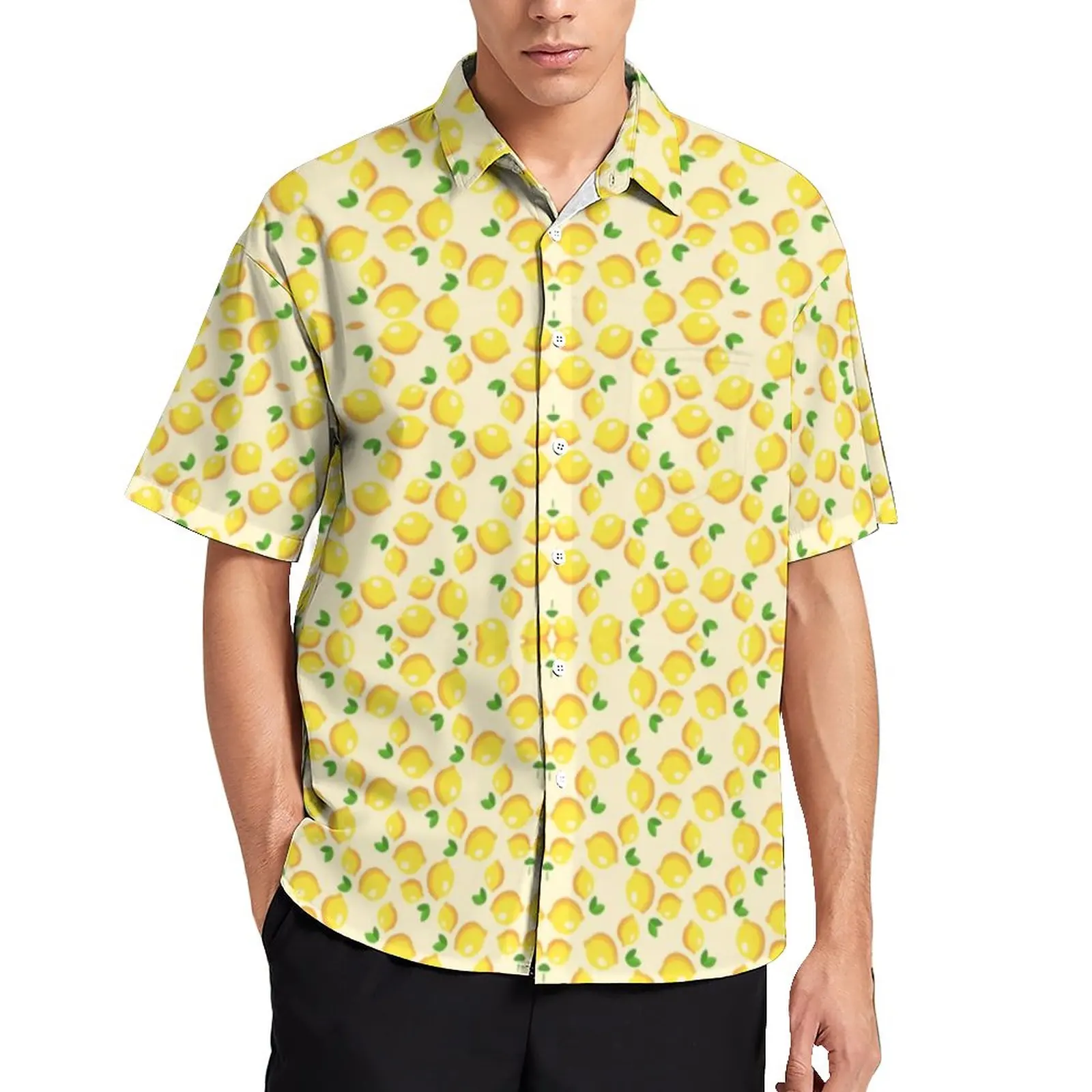 Fresh Yellow Lemon Casual Shirt Citrus Fruit Print Vacation Shirt Hawaii Streetwear Blouses Short Sleeves Pattern Oversize Top
Fresh Yellow Lemon Casual Shirt Citrus Fruit Print Vacation Shirt Hawaii Streetwear Blouses Short Sleeves Pattern Oversize Top