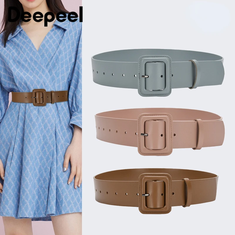 Deepeel 105cm Genuine Leather Belt Adjustable Strap Pin Buckle Waistband Vintage Girdle for Woman Clothing Decorative Accessory
Deepeel 105cm Genuine Leather Belt Adjustable Strap Pin Buckle Waistband Vintage Girdle for Woman Clothing Decorative Accessory