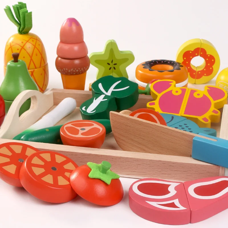 Simulation Kitchen Pretend Toy Wooden Classic Game Montessori Educational Toy For Children Kids Gift Cutting Fruit Vegetable Set
Simulation Kitchen Pretend Toy Wooden Classic Game Montessori Educational Toy For Children Kids Gift Cutting Fruit Vegetable Set