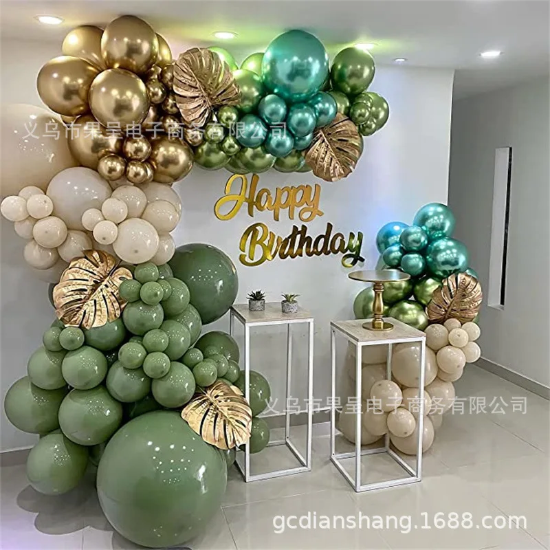 125Pieces Green Champagne Powder Balloon Arch Kit BabyShower Baptism Birthday PartyCharm Wedding Metal Balloon Party Decorations
125Pieces Green Champagne Powder Balloon Arch Kit BabyShower Baptism Birthday PartyCharm Wedding Metal Balloon Party Decorations