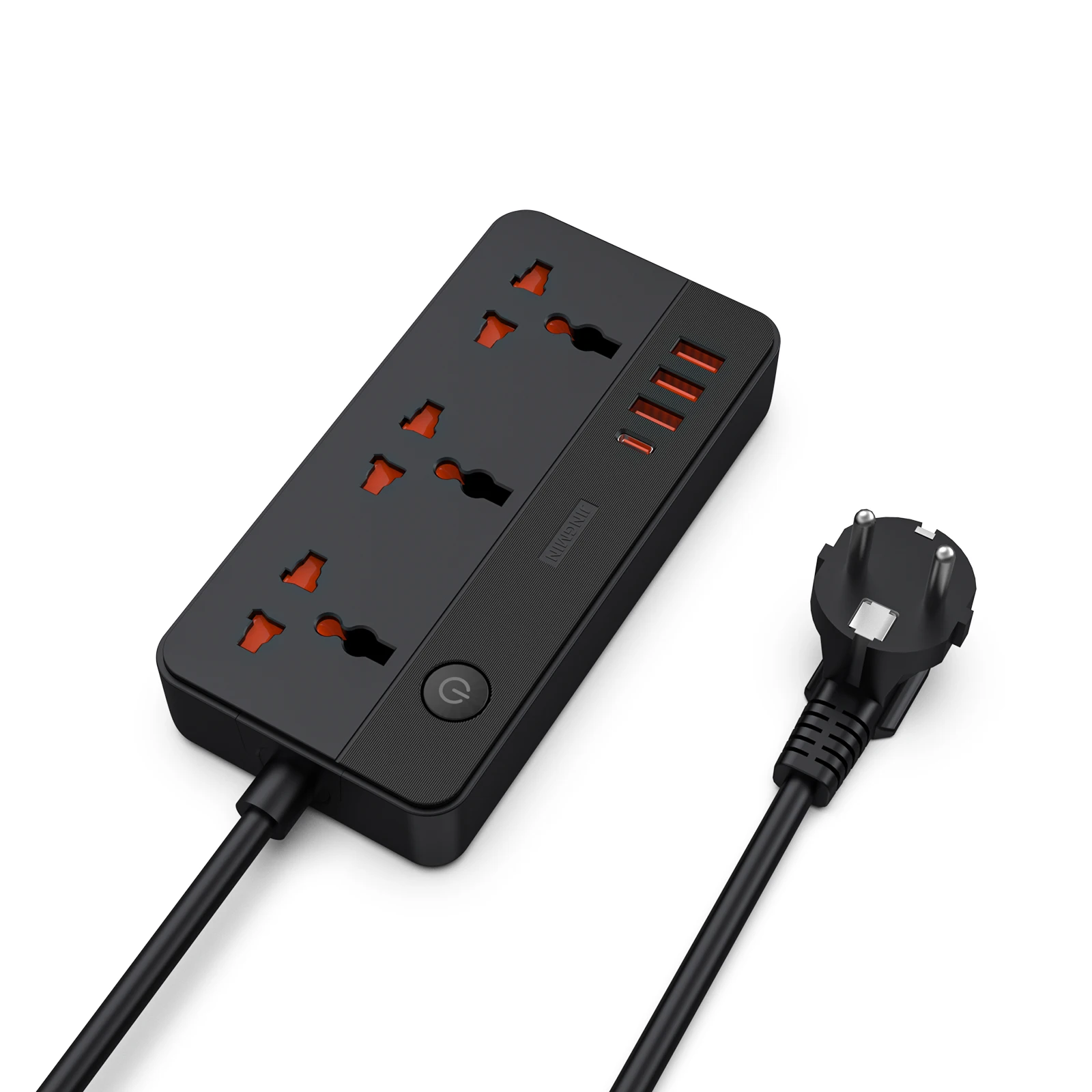 PD 30W Power Multi Tap Универсальная вилка Розетка европейского стандарта Удлинитель с удлинителем 1,5 м Порт переменного тока типа C USB Зарядная электрическая розетка
PD 30W Power Multi Tap Универсальная вилка Розетка европейского стандарта Удлинитель с удлинителем 1,5 м Порт переменного тока типа C USB Зарядная электрическая розетка