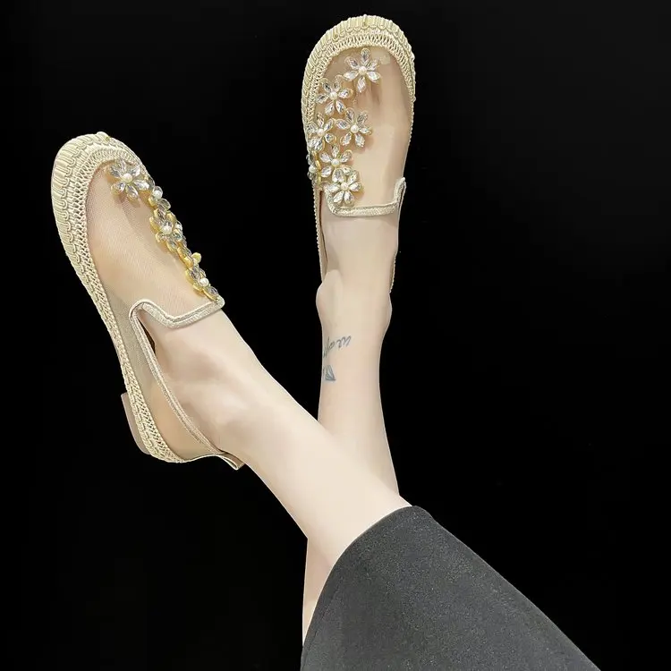 Summer Womens Casual Flat Shoes 2021 Rhinestones Flats Ladies Single Shoes Air Mesh Round Toe Loafers Female EU Size 35-40 PW135
Summer Womens Casual Flat Shoes 2021 Rhinestones Flats Ladies Single Shoes Air Mesh Round Toe Loafers Female EU Size 35-40 PW135