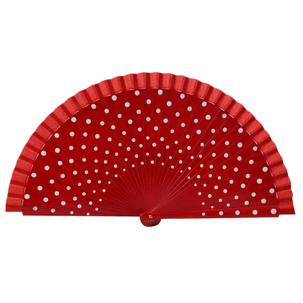 Folding Fan Durable Eco-friendly Hand-painted Dot Pattern Decorative Fan Show Accessory Hand Fan Dancing Fan
Folding Fan Durable Eco-friendly Hand-painted Dot Pattern Decorative Fan Show Accessory Hand Fan Dancing Fan