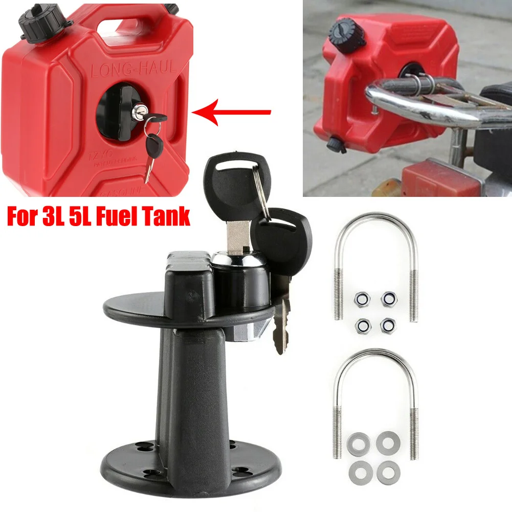 

1pcs Lock With Key For 3L 5L Fuel Tank Mount Petrol Can Jerry Cans Key Bracket Holder Lock Fastener Fuel Supply System Parts