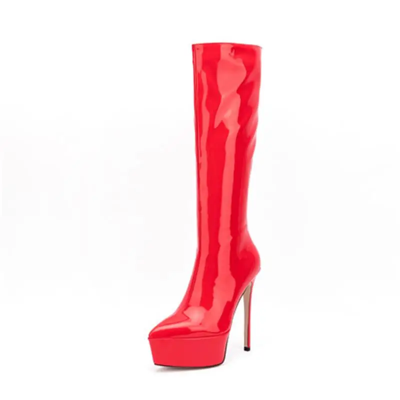 Autumn 2022 new pointed double-layer waterproof platform super high fine heel stone back zipper boots
Autumn 2022 new pointed double-layer waterproof platform super high fine heel stone back zipper boots
