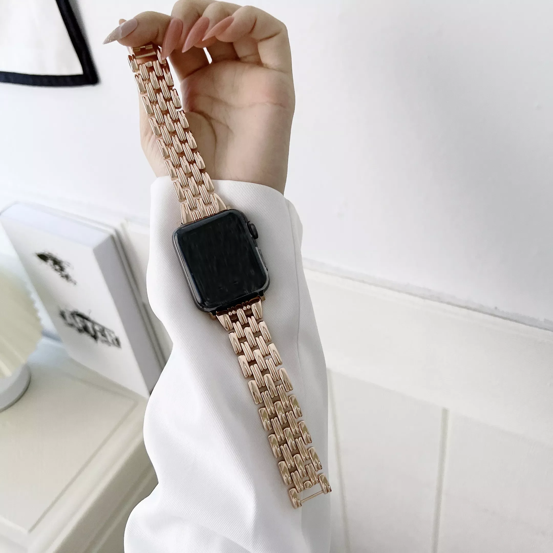 Luxury Diamond strap for apple watch 7 band series 6 SE 5 4 42mm 35mm Bracelet Steel loop for iWatch 40mm 44mm 41mm 38mm correa
Luxury Diamond strap for apple watch 7 band series 6 SE 5 4 42mm 35mm Bracelet Steel loop for iWatch 40mm 44mm 41mm 38mm correa