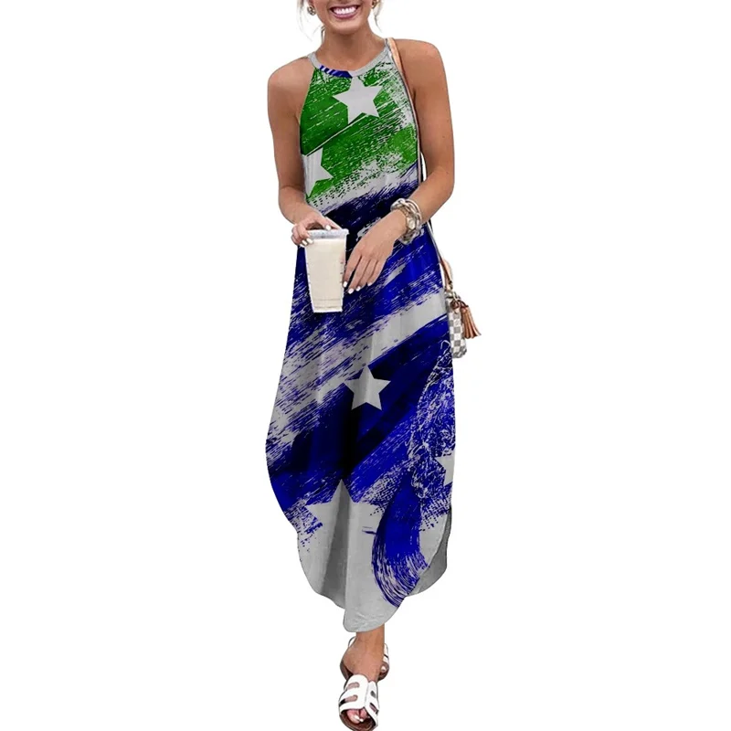 Spring Summer Women Strap Printed Sexy Beach Long Maxi Dress Sleeveless Vintage Clothing Holiday
Spring Summer Women Strap Printed Sexy Beach Long Maxi Dress Sleeveless Vintage Clothing Holiday