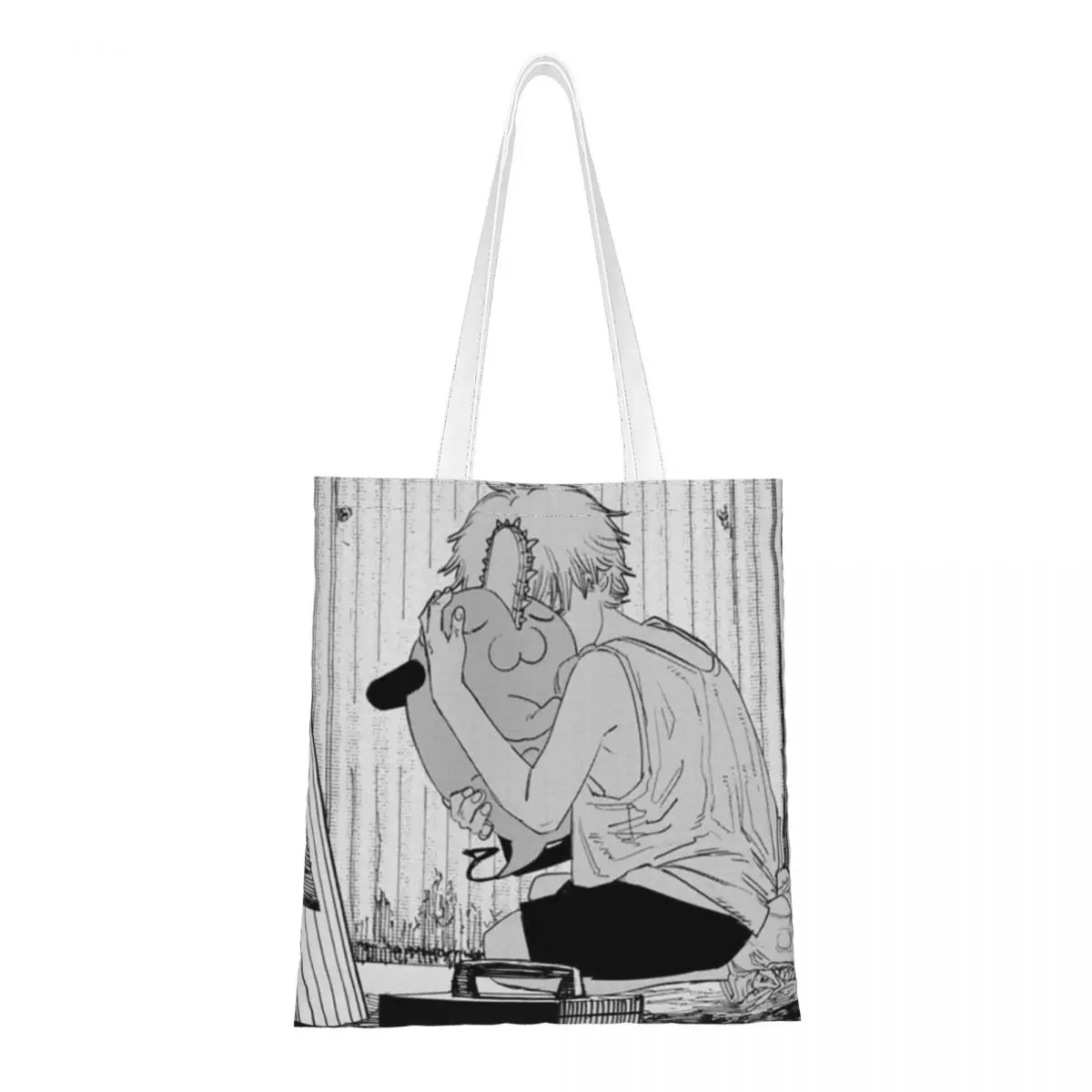 Pochita Denji Hug Shoulder Bag Female Eco Shoulder Bag Trendy Chainsaw Man Manga Devil Makima Anime Large Capacity Shopping Tote
Pochita Denji Hug Shoulder Bag Female Eco Shoulder Bag Trendy Chainsaw Man Manga Devil Makima Anime Large Capacity Shopping Tote