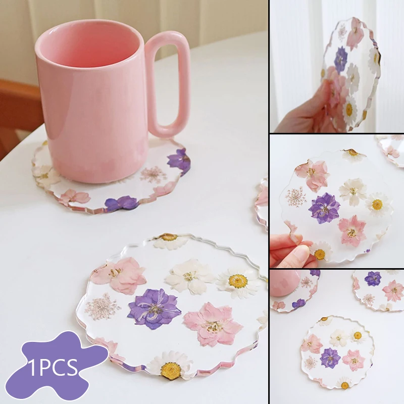 Acrylic Flower Coasters Multifunctional Transparent Pad Heat-Resistant Drinks Cup Mat for Home Living Room Kitchen
Acrylic Flower Coasters Multifunctional Transparent Pad Heat-Resistant Drinks Cup Mat for Home Living Room Kitchen