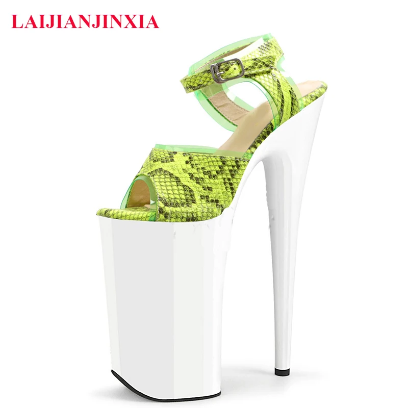 LAIJIANJINXIA New PU Black 26CM High Heels Style Sexy Pole Dance Shoes Models Party Show Stage Platform Women Sandals
LAIJIANJINXIA New PU Black 26CM High Heels Style Sexy Pole Dance Shoes Models Party Show Stage Platform Women Sandals