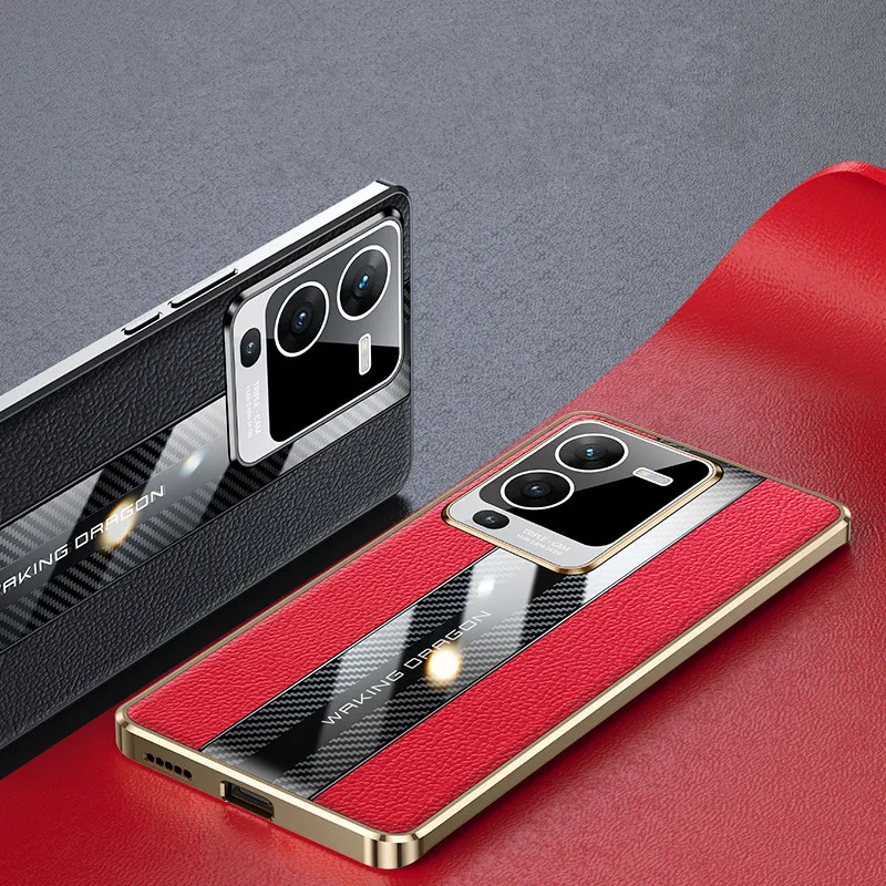 Genuine Leather Carbon Fiber Texture Racing Car Square Case for VIVO S15 S12 S10 Pro Glossy Bumper Frame Shockproof Phone Cover
Genuine Leather Carbon Fiber Texture Racing Car Square Case for VIVO S15 S12 S10 Pro Glossy Bumper Frame Shockproof Phone Cover