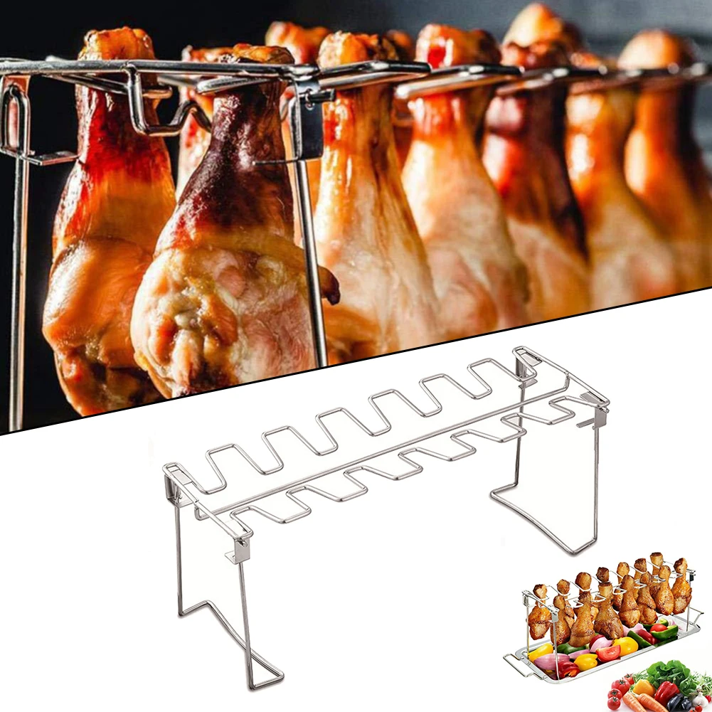 BBQ Drumstick Stand Stainless Steel Holder With Tray Durable Portable Barbecue Grill Outdoor Camping Picnic Cooking Tools
BBQ Drumstick Stand Stainless Steel Holder With Tray Durable Portable Barbecue Grill Outdoor Camping Picnic Cooking Tools