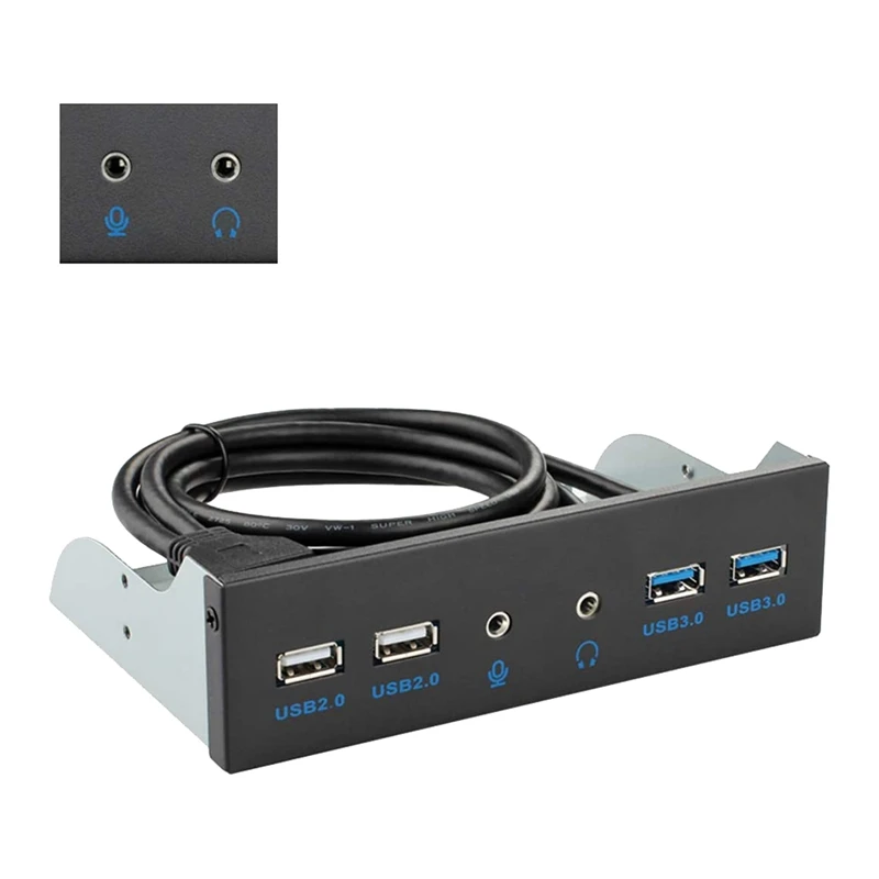 USB 3.0 Front Panel Hub, Optical Drive 5.25 Inch Panel Computer Expansion Board, 6 Ports Support USB 3.0, USB 2.0
USB 3.0 Front Panel Hub, Optical Drive 5.25 Inch Panel Computer Expansion Board, 6 Ports Support USB 3.0, USB 2.0