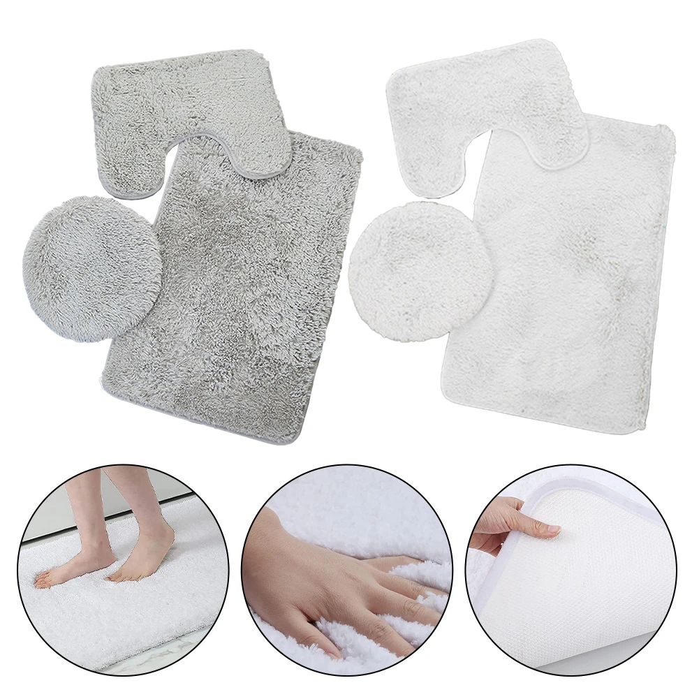 24x16cm Toilet Rugs U-Shaped Microfiber Bathroom Rugs For Ving Room Hallway Bathtub Side Balcony White Bath Mat
24x16cm Toilet Rugs U-Shaped Microfiber Bathroom Rugs For Ving Room Hallway Bathtub Side Balcony White Bath Mat