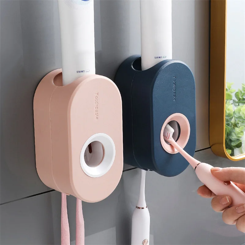 Creative Wall Mount Automatic Toothpaste Dispenser Bathroom Accessories Waterproof Lazy Toothpaste Squeezer Toothbrush Holder
Creative Wall Mount Automatic Toothpaste Dispenser Bathroom Accessories Waterproof Lazy Toothpaste Squeezer Toothbrush Holder