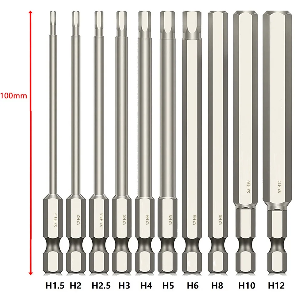 10pcs 100mm Drill Bit Hex Head Wrench Screwdriver Impact Driver 1/4 Inch Shank Magnetic Tip Hex Key Screwdriver Screwdriver Bits
10pcs 100mm Drill Bit Hex Head Wrench Screwdriver Impact Driver 1/4 Inch Shank Magnetic Tip Hex Key Screwdriver Screwdriver Bits