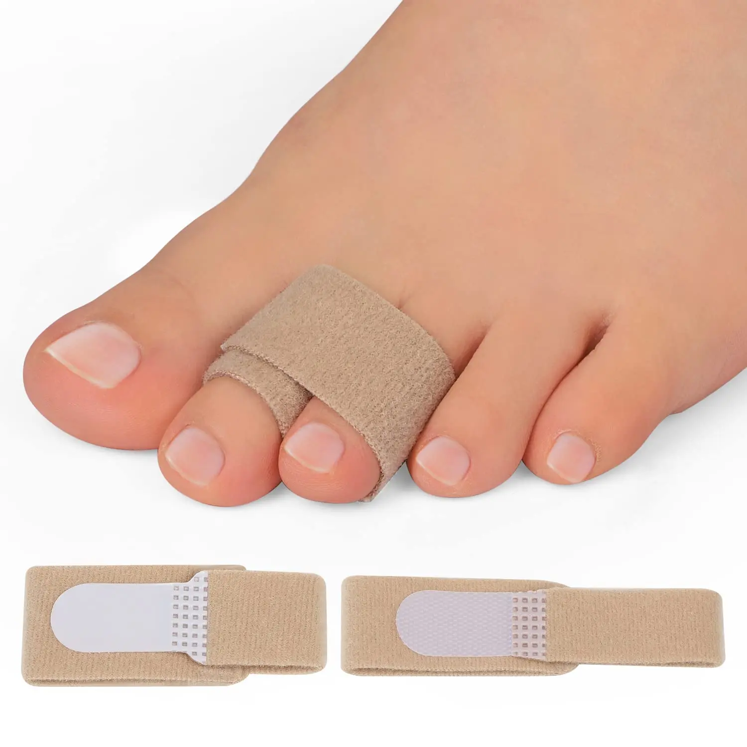 

Hammer Toe Straightener Corrector Splint Toe Wraps, Brace Orthopedic Separator, Cushioned Bandages, Heal Wrap Toe Straighteners