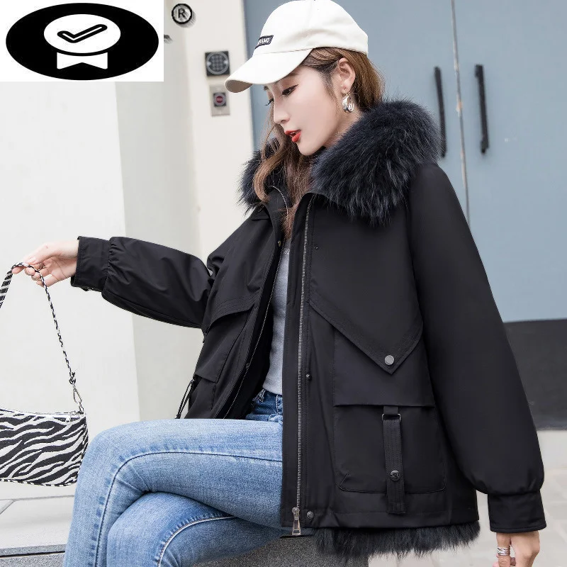 Raccoon Fur Collar Big Parkas Women Autumn Winter 2023 Hooded Real Rabbit Fur Liner Jacket Female Casaco Feminino Gxy1046
Raccoon Fur Collar Big Parkas Women Autumn Winter 2023 Hooded Real Rabbit Fur Liner Jacket Female Casaco Feminino Gxy1046