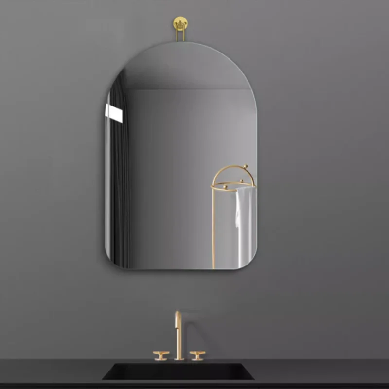 

Зеркало для бритья в скандинавском стиле, настенное косметическое зеркало для ванной комнаты, в эстетике неправильной формы, для домашнего декора