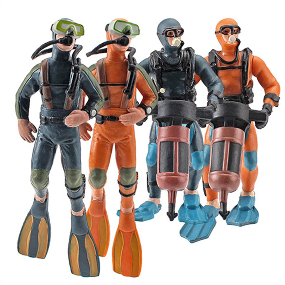 4pcs Simulated Diver Statue Miniature Diver Model Aquarium Diver Craft Underwater Diver Figurine
4pcs Simulated Diver Statue Miniature Diver Model Aquarium Diver Craft Underwater Diver Figurine