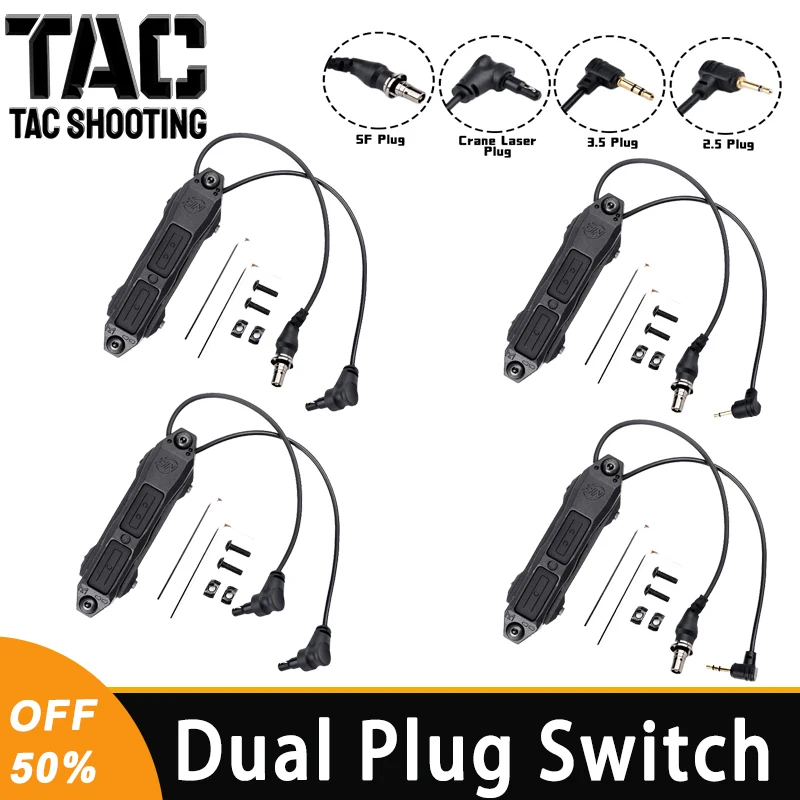 Tactical Button Pressure Switch Crane 2.5mm 3.5mm New SF Plug Fit DBAL PEQ-15 Laser Surefir Flashlight Hunting Airsoft Accessory
Tactical Button Pressure Switch Crane 2.5mm 3.5mm New SF Plug Fit DBAL PEQ-15 Laser Surefir Flashlight Hunting Airsoft Accessory