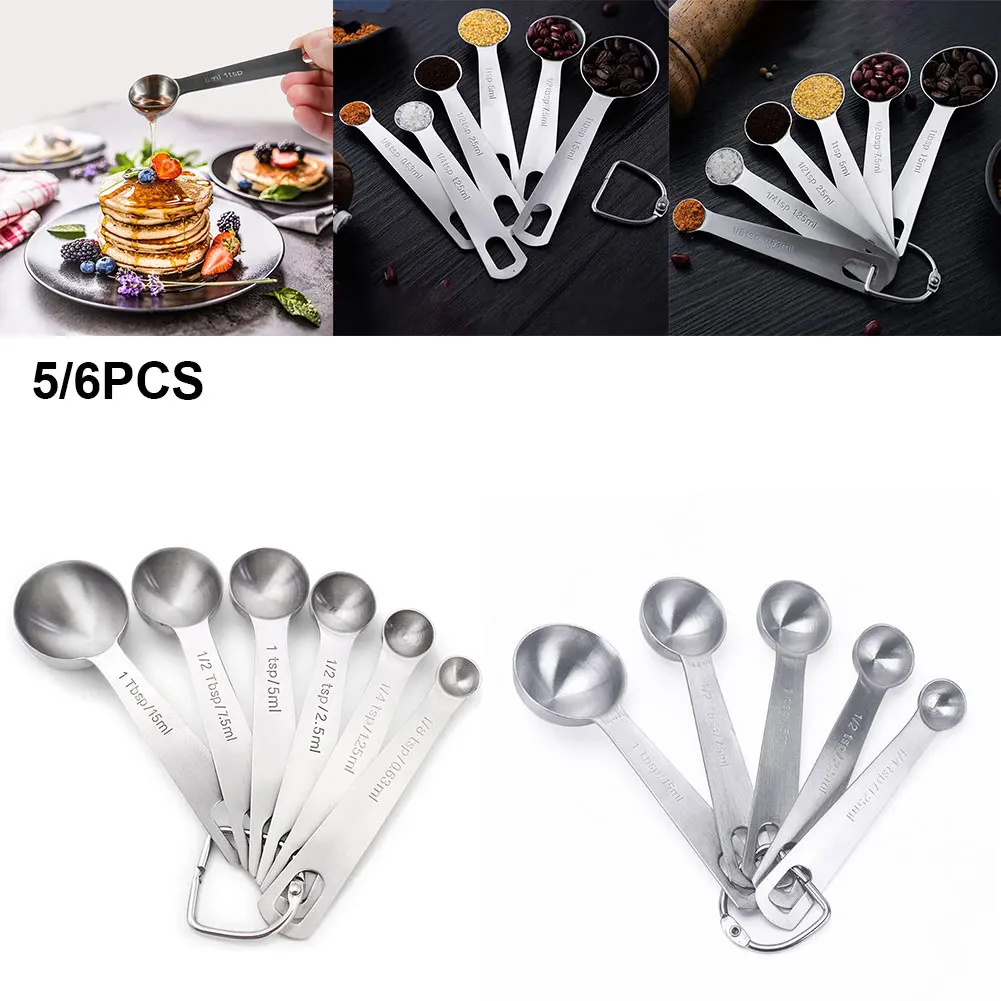 5/6 X Measuring Spoons Stainless Steel Measuring Spoon Baking Set With Graduated Coffee Kitchen Tools
5/6 X Measuring Spoons Stainless Steel Measuring Spoon Baking Set With Graduated Coffee Kitchen Tools