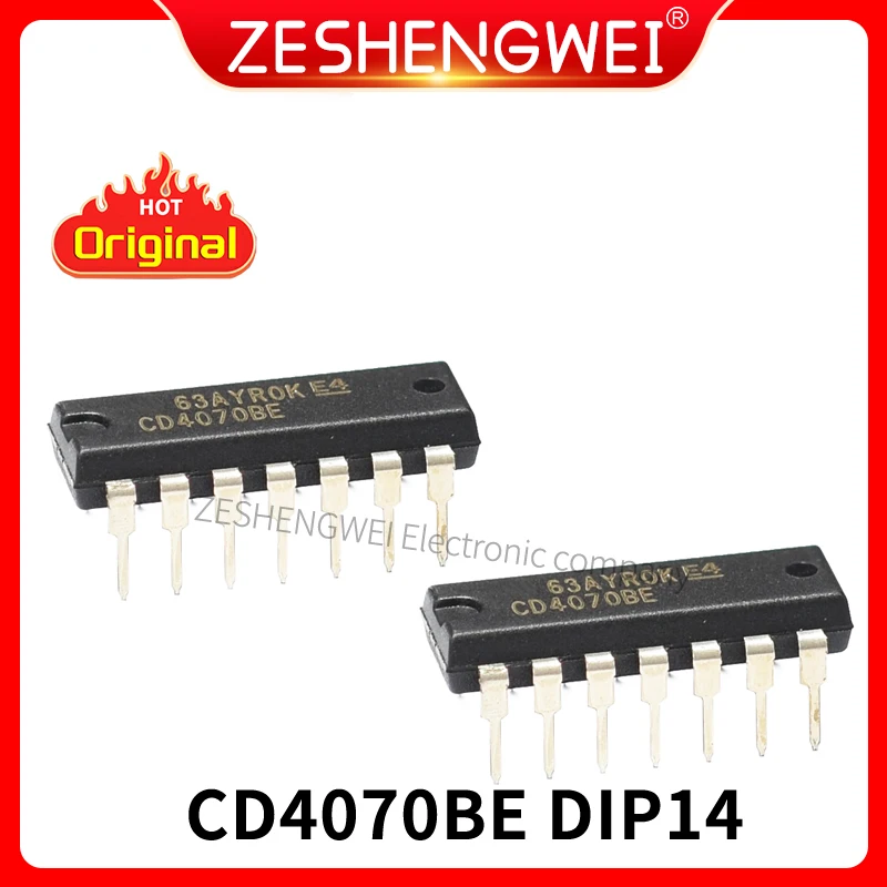5PCS CD4070BE DIP-14 CD4070BD CD4070 Gate And Inverter Chip Logic Integrated Circuit Chip 4070
5PCS CD4070BE DIP-14 CD4070BD CD4070 Gate And Inverter Chip Logic Integrated Circuit Chip 4070