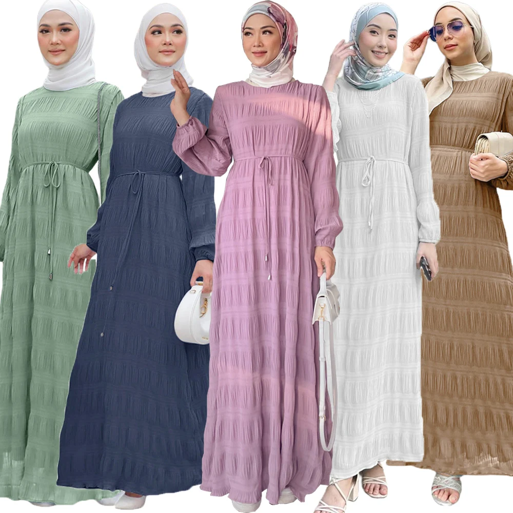 Muslim Abaya Dubai Elegant Fashion Hijab Dress Wrinkle Turkey Kaftan Islam Clothing Arab Maxi Ramadan Vestidos Modest Robe Gown
Muslim Abaya Dubai Elegant Fashion Hijab Dress Wrinkle Turkey Kaftan Islam Clothing Arab Maxi Ramadan Vestidos Modest Robe Gown