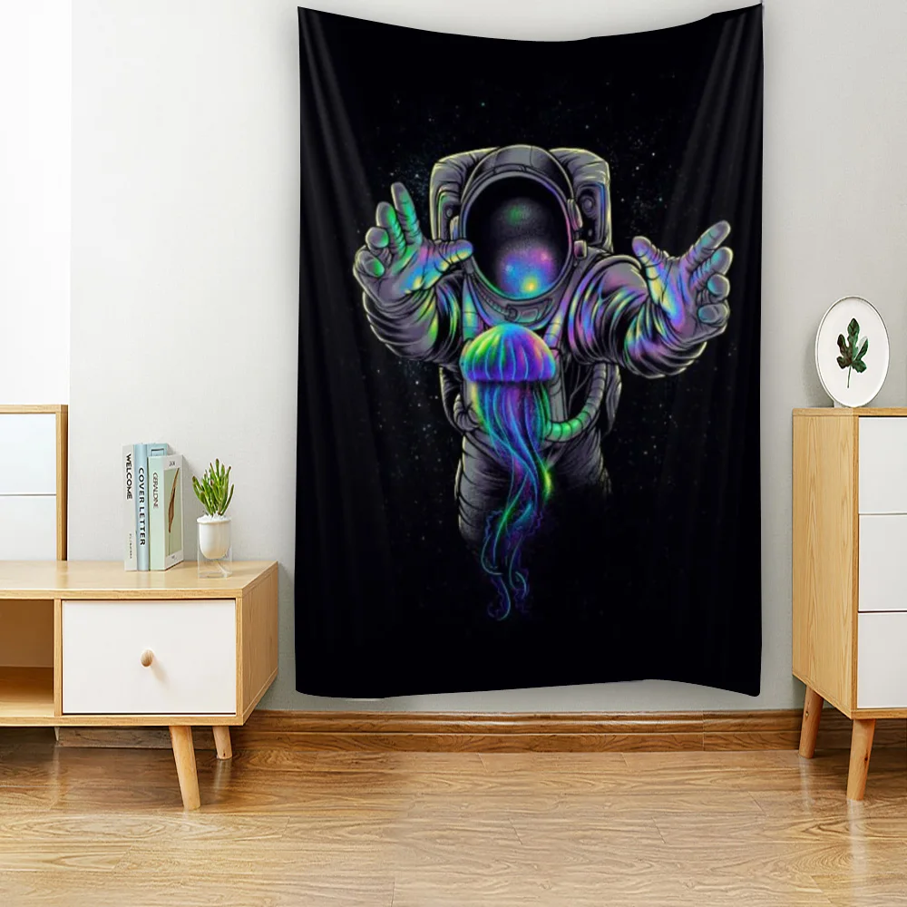 Starry Sky Astronaut Tapestry Wall Hanging Dream Jellyfish Bohemian Hippie Tapiz Bedroom Art Home Wall Decorative Blanket 
Starry Sky Astronaut Tapestry Wall Hanging Dream Jellyfish Bohemian Hippie Tapiz Bedroom Art Home Wall Decorative Blanket
