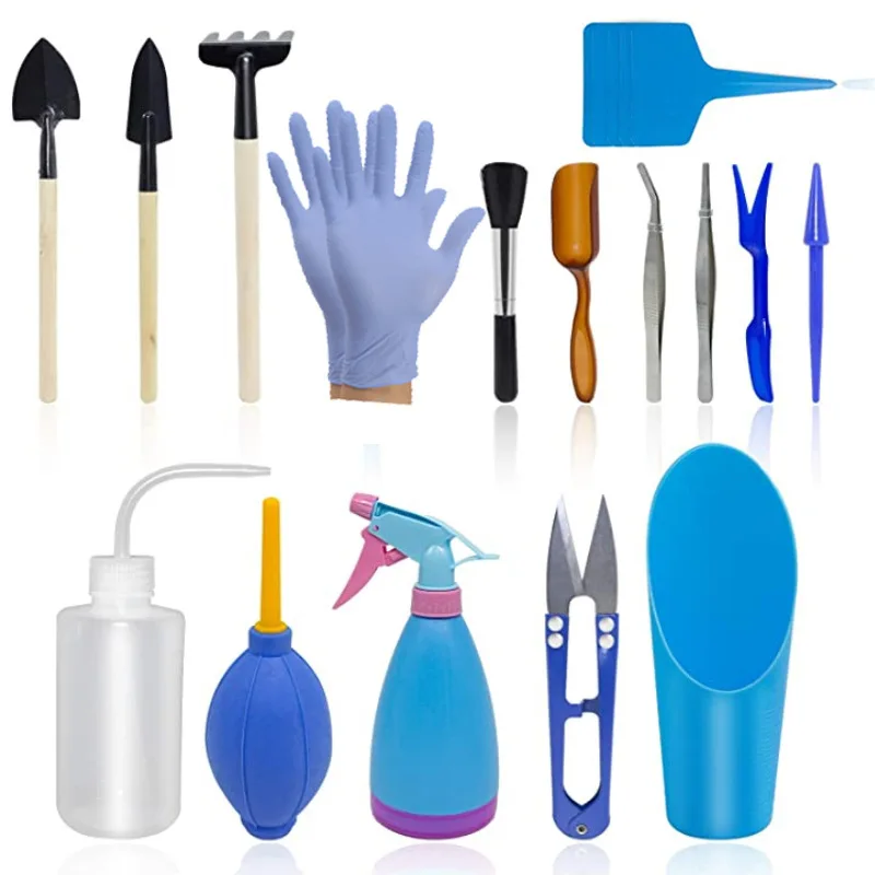 21Pcs/set Succulent Bonsai Plant Potted Tools Set Shovel Rake Gardening Combined Tool Kit Garden Plant Flower Bonsai Tools
21Pcs/set Succulent Bonsai Plant Potted Tools Set Shovel Rake Gardening Combined Tool Kit Garden Plant Flower Bonsai Tools
