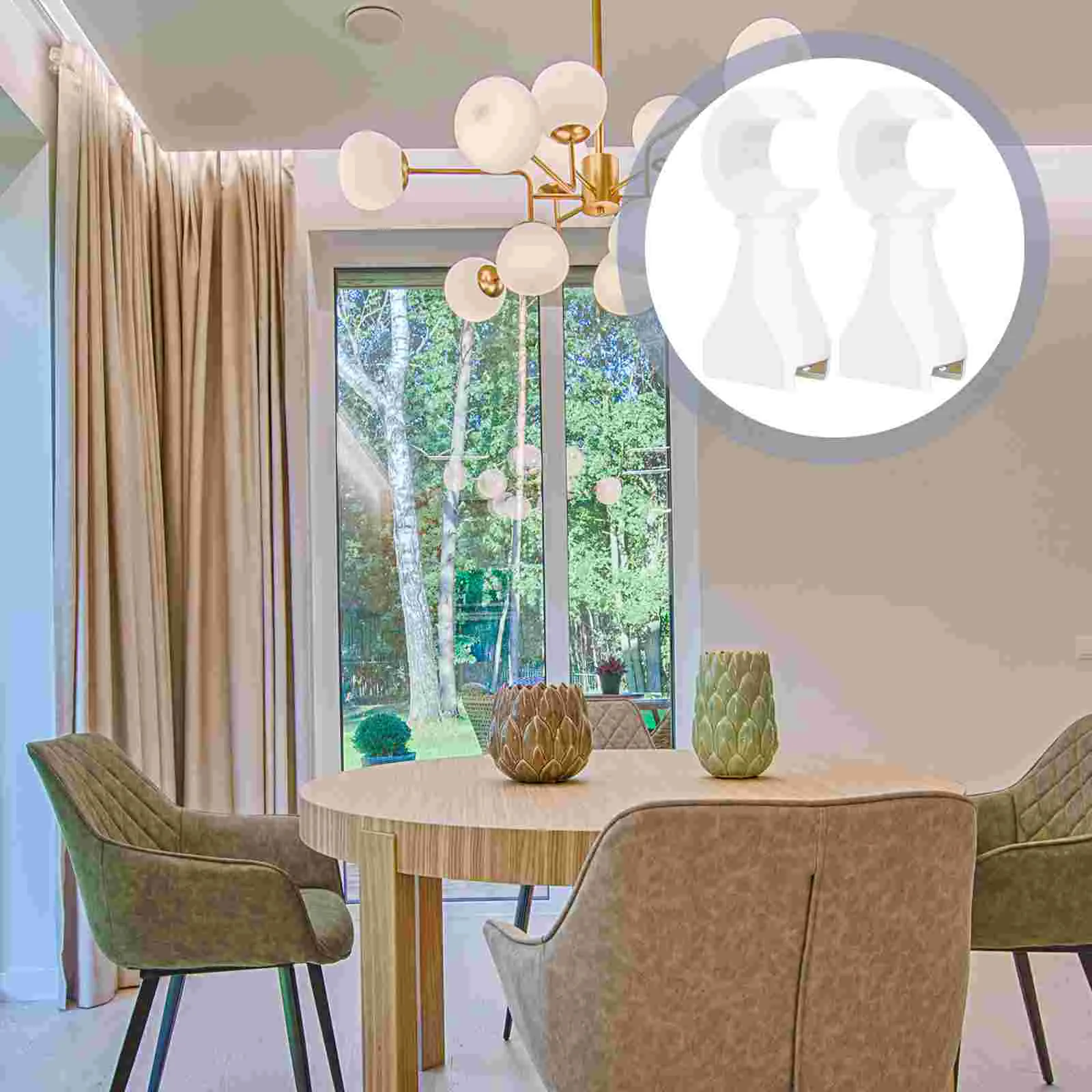 2 шт., деревянные держатели для штор 
2 шт., деревянные держатели для штор