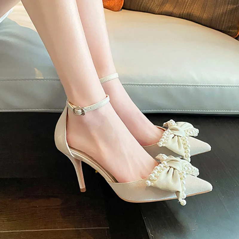 Plus Size 34-43 Fashion Pumps For Women Office Shoes Bow Pointed-toe Summer 6cm Thin Heels Female Party High Heels Wedding Shoes
Plus Size 34-43 Fashion Pumps For Women Office Shoes Bow Pointed-toe Summer 6cm Thin Heels Female Party High Heels Wedding Shoes