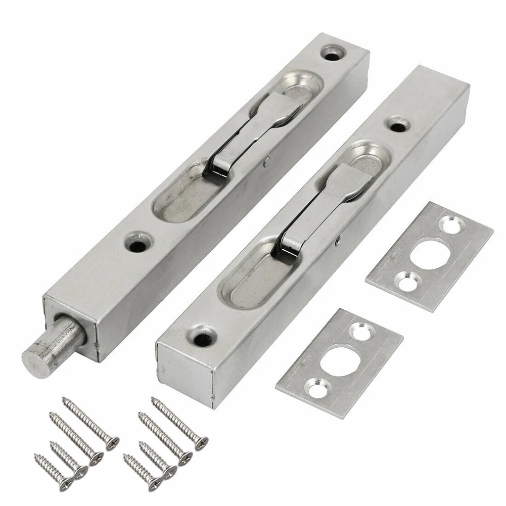 2pcs Flush Bolt Stainless Steel For Double Opening Door Flush Bolt 6-Inch Stainless Steel Door Guard Lever Latch Lock With Screw
2pcs Flush Bolt Stainless Steel For Double Opening Door Flush Bolt 6-Inch Stainless Steel Door Guard Lever Latch Lock With Screw