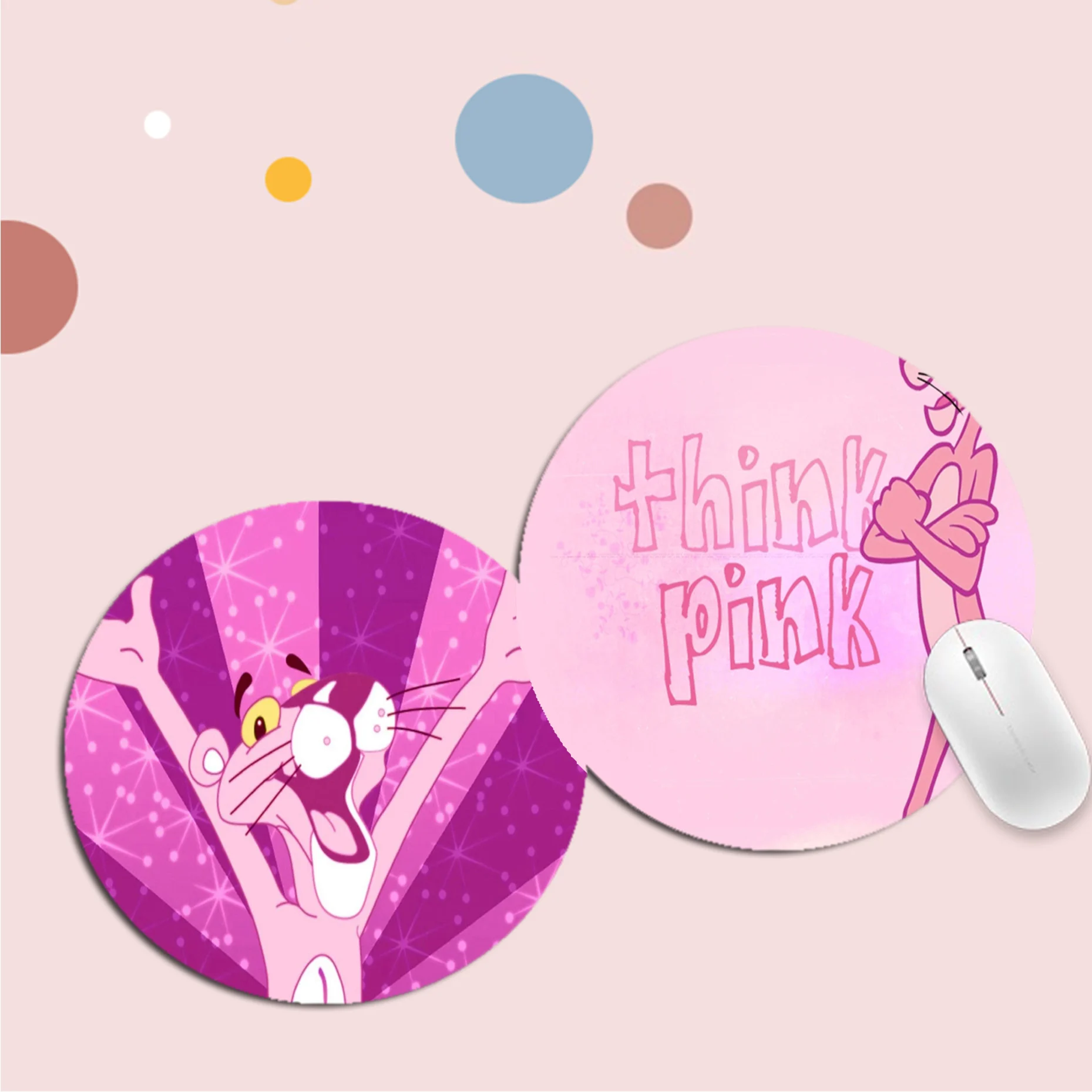 Cartoon P-Pink P-Panther Mousepad Round Big Promotion Table Mat Mousepad Computer Keyboard Pad Games Pad for PC Desk Pad
Cartoon P-Pink P-Panther Mousepad Round Big Promotion Table Mat Mousepad Computer Keyboard Pad Games Pad for PC Desk Pad