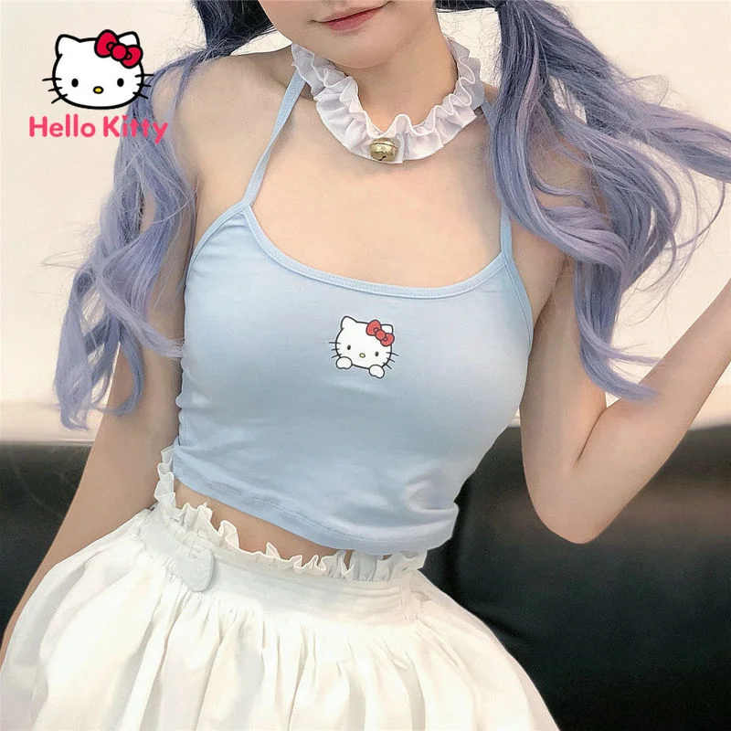 Hello Kitty Tank Top Y2k Cartoon Print Slim Bottoming Shirt Vest Girl Short Neck Sling Macaron Color Spaghetti Shirt Summer
Hello Kitty Tank Top Y2k Cartoon Print Slim Bottoming Shirt Vest Girl Short Neck Sling Macaron Color Spaghetti Shirt Summer