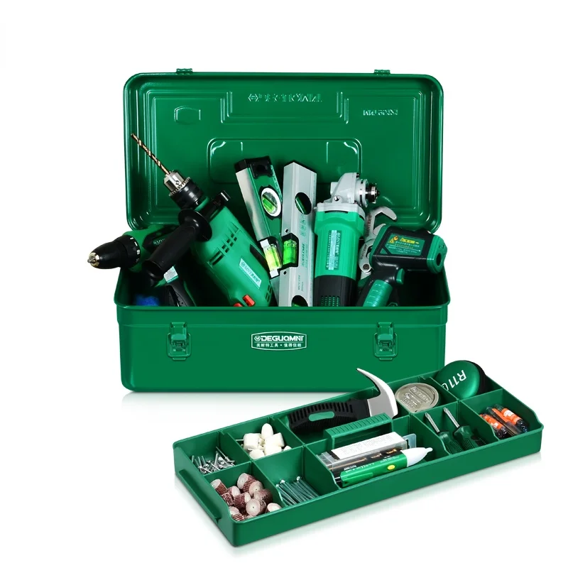 Hardware Toolbox Iron Box Portable Portable Vehicle Toolbox Household Multifunctional Electrician Special Storage Box Case 
Hardware Toolbox Iron Box Portable Portable Vehicle Toolbox Household Multifunctional Electrician Special Storage Box Case