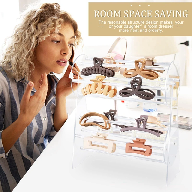 1 Piece Claw Clip Organizer Holder Transparent Hair Clip Organizer Display 360-Degree Rotating Claw Clip Holder And Storage
1 Piece Claw Clip Organizer Holder Transparent Hair Clip Organizer Display 360-Degree Rotating Claw Clip Holder And Storage