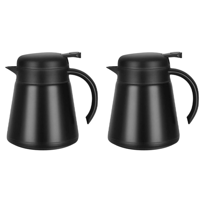 2X 304 18/10 Stainless Steel Thermal Carafe/Double Walled Vacuum Insulated Coffee Pot With Press Button Top
2X 304 18/10 Stainless Steel Thermal Carafe/Double Walled Vacuum Insulated Coffee Pot With Press Button Top