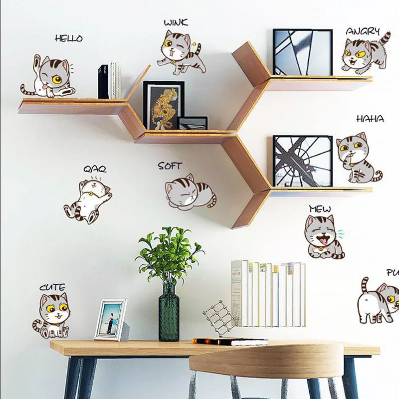 Cat Wall Stickers Living Room Bedroom for Kids Room Wardrobe Bar Counter Corridor Wall Decorative Waterproof PVC Wall Sticker
Cat Wall Stickers Living Room Bedroom for Kids Room Wardrobe Bar Counter Corridor Wall Decorative Waterproof PVC Wall Sticker