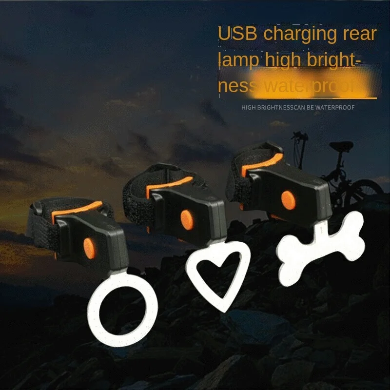 Bicycle Lamp USB Charging Tail Lamp Creative Heart-shaped High Brightness Warning Lamp Bicycle Safety Tail Lamp
Bicycle Lamp USB Charging Tail Lamp Creative Heart-shaped High Brightness Warning Lamp Bicycle Safety Tail Lamp