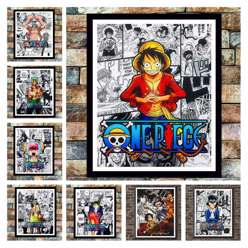 Posters Classic Japanese Anime One Piece Poster Luffy Zoro Canvas Painting Mural Living Kids Room Home Decor Wall Art Decoration
Posters Classic Japanese Anime One Piece Poster Luffy Zoro Canvas Painting Mural Living Kids Room Home Decor Wall Art Decoration