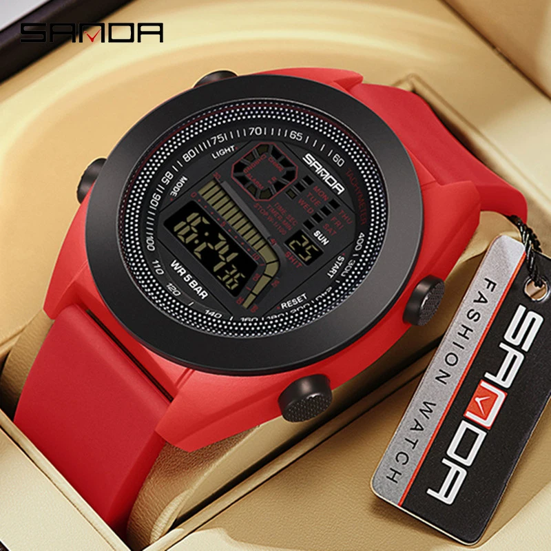 SANDA 9025 New Single Core Electronic Watch Multifunctional Silicone Tape Men's Outdoor Sports Digital Waterproof Wristwatch
SANDA 9025 New Single Core Electronic Watch Multifunctional Silicone Tape Men's Outdoor Sports Digital Waterproof Wristwatch
