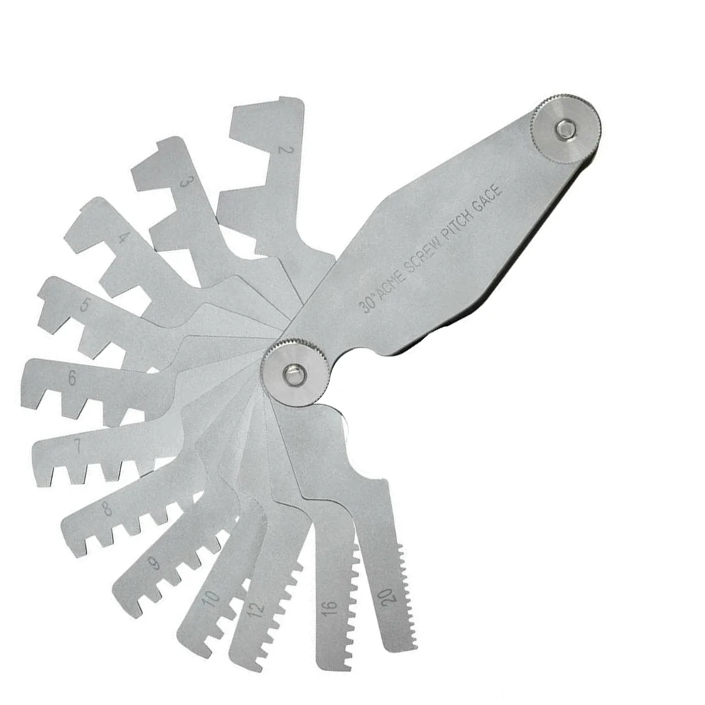 Spacing Gauge 12 Blade Pitch Gauge 30 Degree Angle Thread 2-20 For Measuring V. American National /U.S. 60 Inspection Gages
Spacing Gauge 12 Blade Pitch Gauge 30 Degree Angle Thread 2-20 For Measuring V. American National /U.S. 60 Inspection Gages