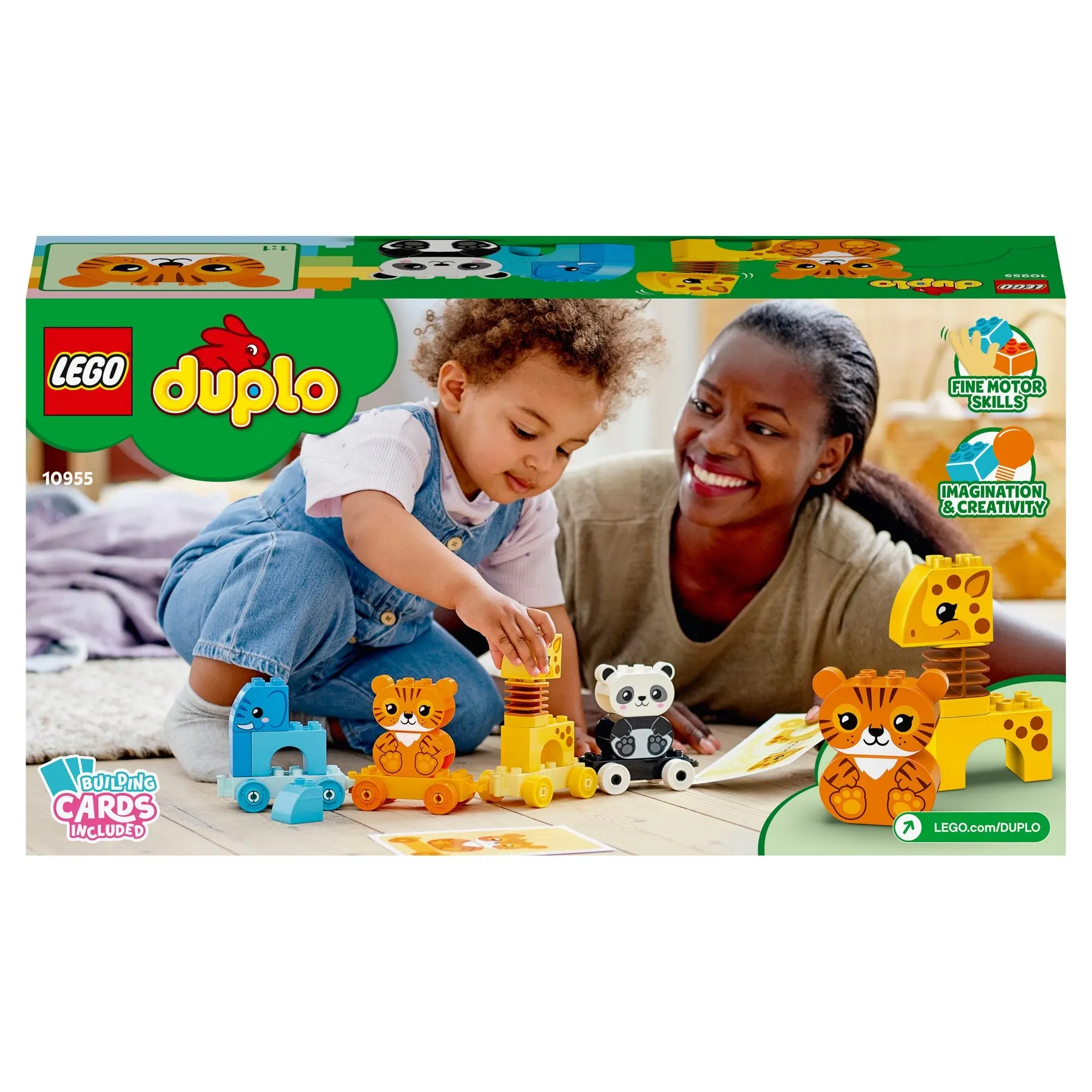 Конструктор LEGO DUPLO Creative Play 10955 Мой первый поезд для зверей | Игрушки и хобби
