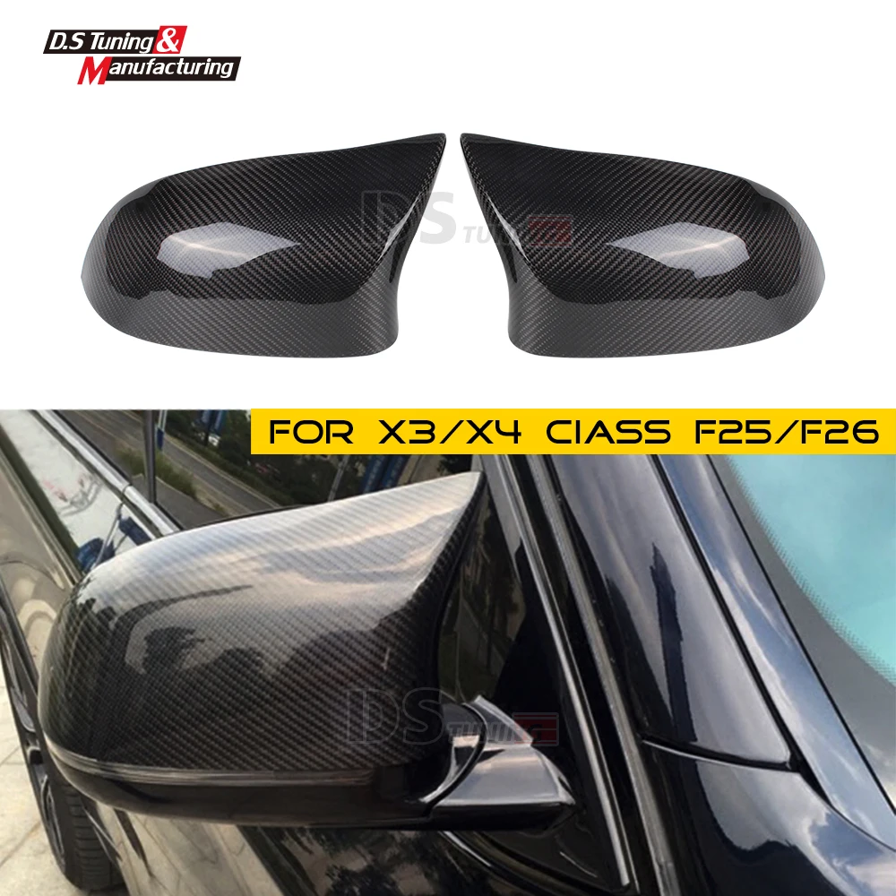 Колпачки для боковых зеркал заднего вида BMW X3 F25 LCL X4 F26 X5 F15 X6 F16 2014-2019 Черный Сменный