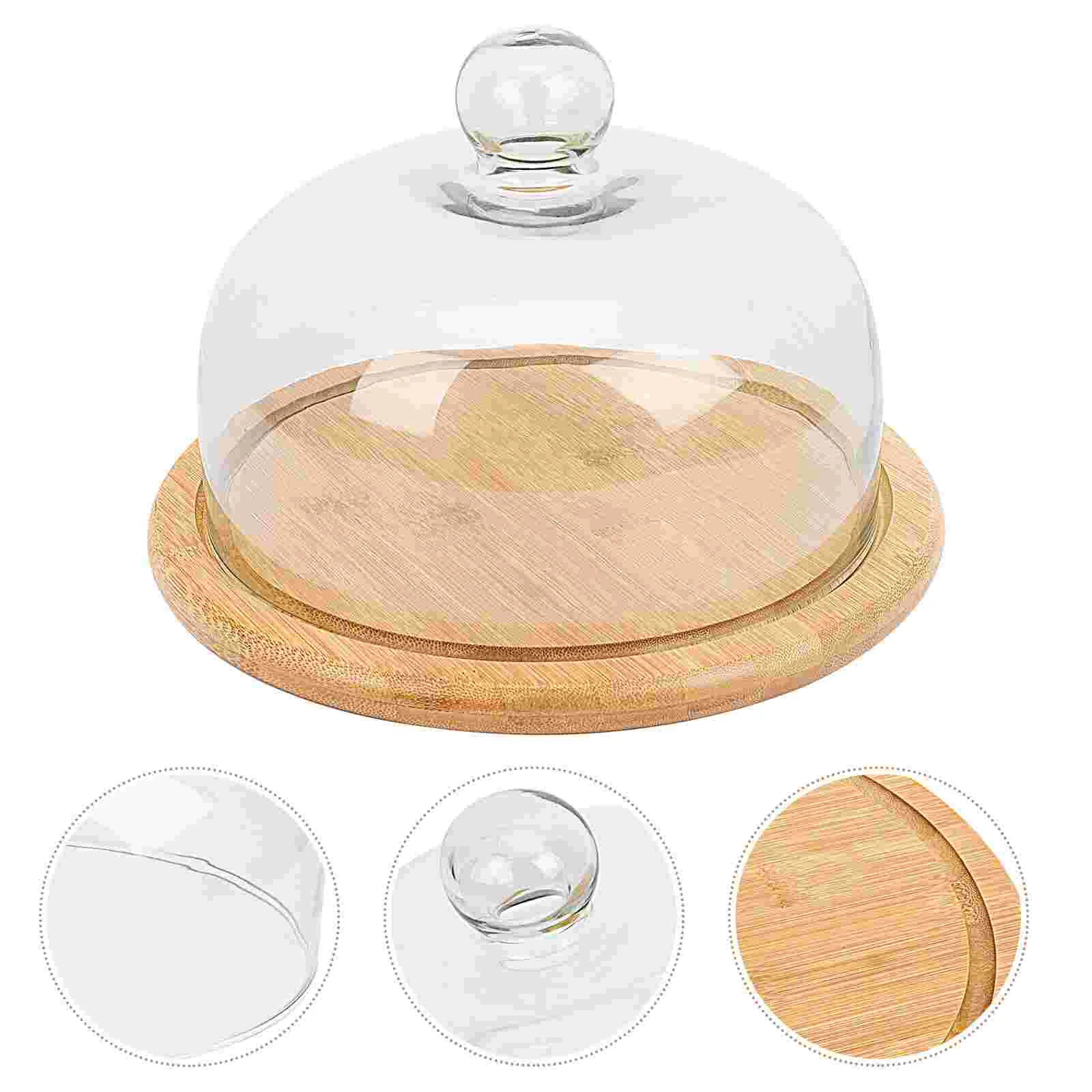 Прозрачная крышка для торта, стеклянная крышка для десертов и еды с деревянным подносом, 1 комплект
Прозрачная крышка для торта, стеклянная крышка для десертов и еды с деревянным подносом, 1 комплект
