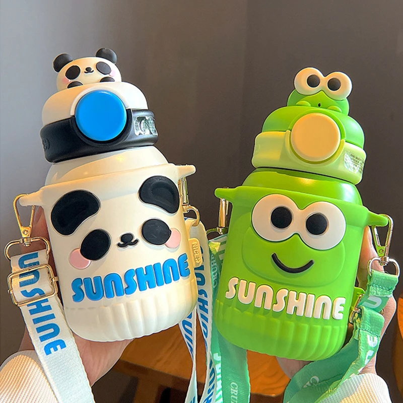 550ml Creative Cartoon Vacuum Flasks With Straw Portable Cute Water Bottle 316 Stainless Steel Thermos For Child
550ml Creative Cartoon Vacuum Flasks With Straw Portable Cute Water Bottle 316 Stainless Steel Thermos For Child