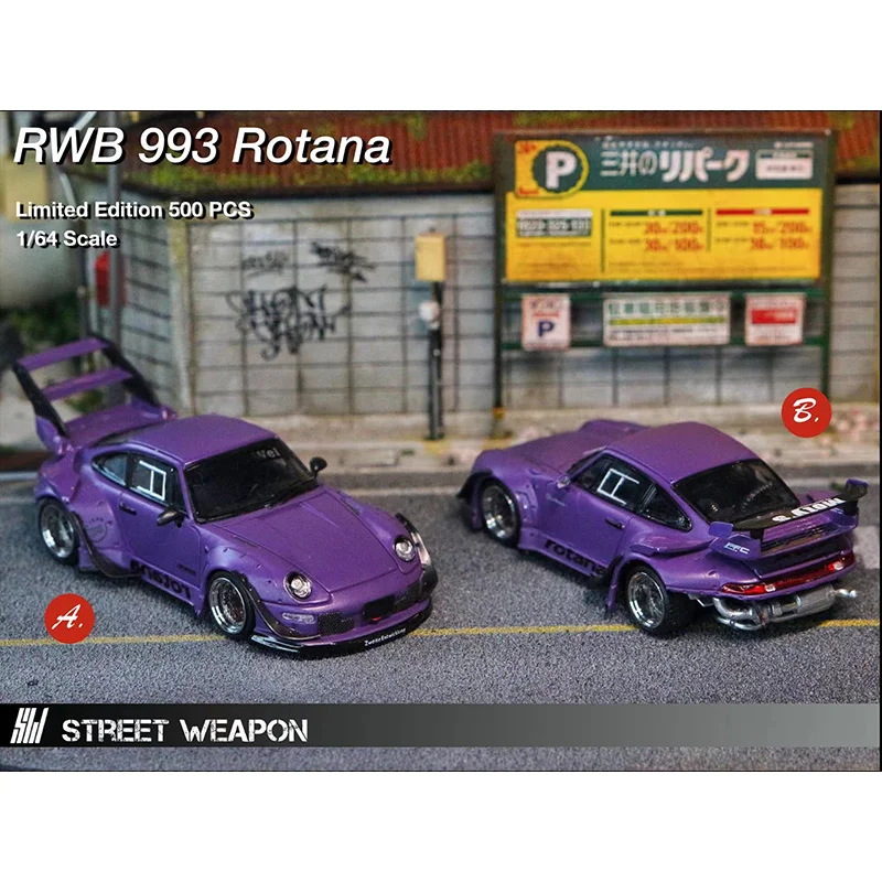 SW 1:64 Pre Sale Street Weapon Purple RWB 993 Rotana Modified Alloy Diorama Car Model Collection Miniature Carros Toys No Stock
SW 1:64 Pre Sale Street Weapon Purple RWB 993 Rotana Modified Alloy Diorama Car Model Collection Miniature Carros Toys No Stock