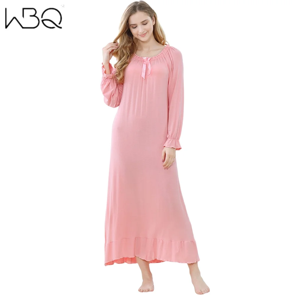 Large Size Spring Autumn Women Nightwear New Cotton Long Nightgown Night Dress Nighties Female Pink Sleepwear
Large Size Spring Autumn Women Nightwear New Cotton Long Nightgown Night Dress Nighties Female Pink Sleepwear